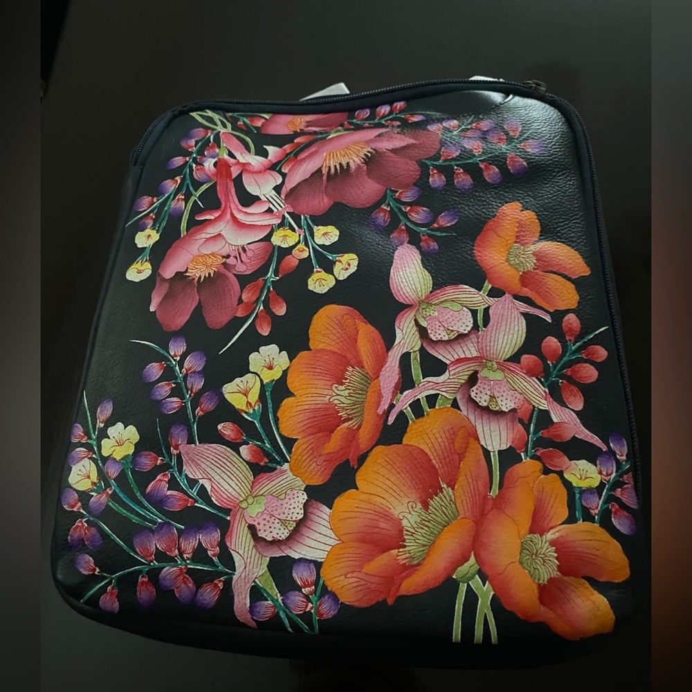 Anuschka leather bag- Moonlight Meadow